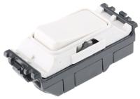 k4893-whi MK Electric 1 Way White Rocker Switch Grid Module 20A, Grid Plus Series