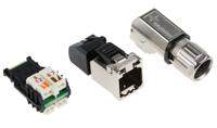 j00026a4001 Telegartner MFP8 Series Male RJ45 Connector, Cable Mount, Cat6a Right Angle 4P4C -Way
