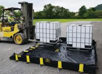 jen28519bl Justrite PVC Spill Berm for Spill Control, 2820L Capacity