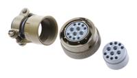 85106ec1412s50 Souriau Sunbank by Eaton, 851, Copper Alloy 12 Way Cable Mount MIL Spec Circular Connector Plug, Socket Contacts,Shell