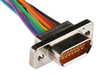 mdm-15sh003b-a174 ITT Cannon MDM 15 Way Cable Mount D-sub Connector Socket, 1.27mm Pitch