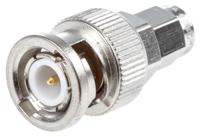 j01008a0018 Telegartner Straight RF Adapter BNC Plug to SMA Plug 4GHz