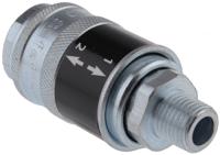 sc21cm PCL Steel Female Pneumatic Quick Connect Coupling, R 1/4 Male Threaded
