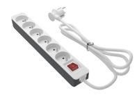 226-9486 RS PRO 1.5m 6 Socket Type E - French Trailing Socket, 250 V, IP20