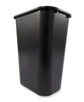 fg295700bla Rubbermaid Commercial Products Bins For Selective Sorting 39L Black Snap-On Polythene Waste Bin