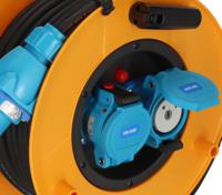 1243541 brennenstuhl 25m 2 Socket CEE 230 V-30 A Cable Reel Open Reel, 230 V, IP44