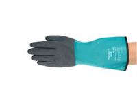 58-2019 Ansell AlphaTec 58-201 Grey Acrylic Nitrile Work Gloves, Size 9, Nitrile Coating