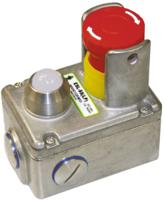 232024-a IDEM ESL Series Twist Release Illuminated Emergency Stop Push Button, Surface Mount, 2NC + 2NO, IP67, IP69K