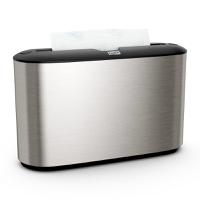 460005 Tork Stainless Steel Steel Folded Hand Towel Dispenser Paper Towel Dispenser, 116mm x 218mm x 323mm