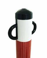 204-1767 RS PRO Red & White Steel Barrier Post
