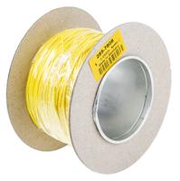 285-7808 Staubli Yellow 0.25 mm² Hook Up Wire, 23 AWG, 66/0.07 mm, 100m, PVC Insulation