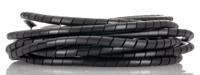 161-41153-sbpe6d-bk HellermannTyton Spiral Wrap, I.D 6mm, 40mm Polyethylene SBPE Series