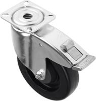 2477uyp125p50 Tente Braked Swivel Castor Wheel, 100kg Capacity, 125mm Wheel