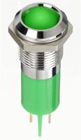 134-5544 RS PRO Green Panel Mount Indicator, 12V dc, 14mm Mounting Hole Size, Faston, Solder Lug Termination, IP67