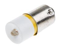 205-583 RS PRO Yellow LED Indicator Lamp, 230V ac, BA9s Base, 10mm Diameter, 135mcd