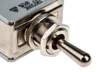 647h2 APEM Toggle Switch, Panel Mount, (On)-Off-(On), DPDT, Solder Lug Terminal, 250V ac
