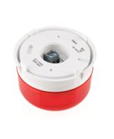 qbs-0052 Klaxon Flashguard QBS Series Red Flashing Beacon, 12 V dc, 24 V dc, Surface Mount, Xenon Bulb