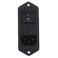 fn282-2-06 Schaffner 2A, 250 V ac Male Panel Mount IEC Filter 2 Pole FN282-2-06, Faston 2 Fuse