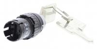 61-9210061-9220061-9230061-22010d EAO IP65 (Front); IP40 (Rear) Key Switch, 5 A @ 250 V ac 2-Way