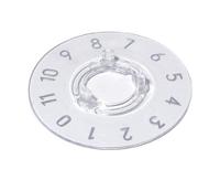 a4413049 OKW Clear Potentiometer Knob Round Shaft, A4413049