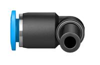 qsml-6h Festo QSL Series Elbow Tube-toTube Adaptor, Push In 6 mm to Push In 6 mm, Tube-to-Tube Connection Style, 153348