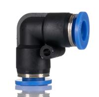 916-0892 RS PRO Elbow Tube-toTube Adaptor, Push In 8 mm to Push In 8 mm, Tube-to-Tube Connection Style