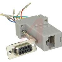 40-9538f Cinch D Sub Adapter Female 9 Way D-Sub to Female RJ45