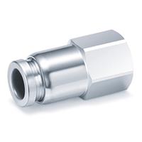 kqb2f06-g01 SMC KQB2 Series Female Connector, G 1/8 Female to Push In 6 mm, Threaded-to-Tube Connection Style