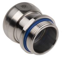 53806743 Lapp SKINTOP Series Metallic Stainless Steel Cable Gland, M32 Thread, 11mm min., 21mm max., IP68, IP69