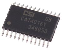 cat4016y-t2 onsemi CAT4016Y-T2 LED Driver IC, 3/5.5 V dc 1.6 A 24-Pin TSSOP