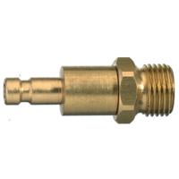 20sbam05mpn Legris Nickel Plated Brass Male Pneumatic Quick Connect Coupling, Metric M5 Male Male Thread