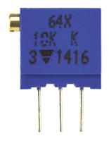 m64x103kb40 Vishay 64X Series 19 (Electrical), 22 (Mechanical)-Turn Through Hole Trimmer Resistor with Pin Terminations, 10kΩ ±10%