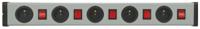 0202x02052301b Bodo Ehmann Type E - French 5 Gang Power Distribution Unit, 1.5m Cable, 16A, 250 V