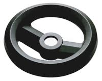 161-1976 RS PRO Black Glass-Fibre Reinforced Technopolymer Hand Wheel, 126mm diameter