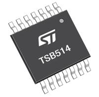 tsb514iypt TSB514IYPT STMicroelectronics, Operational Amplifier, 6 MHz, 14-Pin 36 V TSSOP-14