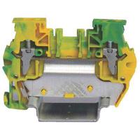 262-4383 RS PRO 1-Way DIN Rail Earth Terminal Block, 4mm², 24 → 10 AWG Wire, Clamp, PA 66 Housing