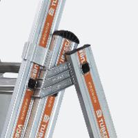 01253008 TUBESCA Aluminium Ladder 8 steps 5.13m open length