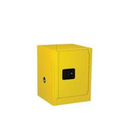 jcb8904201 Justrite Yellow Steel Lockable 1 Door Flammable Cabinet, 559mm x 432mm x 432mm