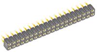 slw-120-01-g-d Samtec SLW Series Straight Through Hole Mount PCB Socket, 40-Contact, 2-Row, 2.54mm Pitch, Solder Termination