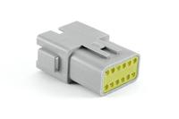 at04-12pa-rd01 Amphenol Industrial, AT Automotive Connector Socket Grey Cable Mount 12 Way, Crimp Termination AT04-12PA-RD01