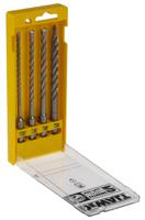 dt9702-qz DeWALT 4-Piece SDS Plus Drill Bit Set for Masonry, 10mm Max, 5.5mm Min, Steel Bits