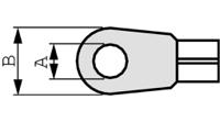 rnd-465-00633 RND, RND 465 Insulated Ring Terminal, 5/16in Stud Size, Blue