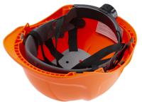 161-8136 Portwest Orange Safety Helmet with Chin Strap, Ventilated