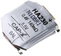 ha230f CAP-XX 0.4F Supercapacitor ±20% Tolerance, Supercap H 5.5V dc