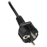 pxtnb3seu2m StarTech.com Right Angle CEE 7/7 Plug to Straight IEC C5 Socket Power Cord, 2m