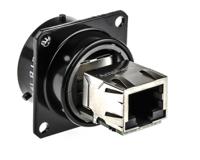 rjf21b Amphenol Socapex RJF Series Female RJ45 Connector, Panel Mount, Cat5e Straight 1 Port 8 -Way