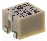 3224w-1-104e 100kΩ, SMD Trimmer Potentiometer 0.25W Top Adjust Bourns, 3224