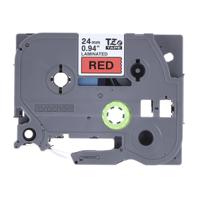 tze-451 Brother Black on Red Label Printer Tape, 8 m Length, 24 mm Width