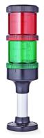 eco70-q02 AUER Signal ECOmodul70 Series Red/Green Signal Tower, 2 Lights, 24 V ac/dc, Base Mount