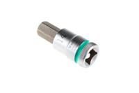 05003827001 Wera 1/2 in Drive Bit Socket, Hex Bit, 14mm, 60 mm Overall Length